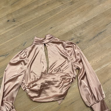 Rückenfreie Rosa Bluse