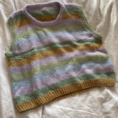Gilet tricoté coloré