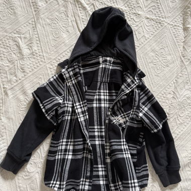 Giacca-camicia per bambini con cappuccio di Zara