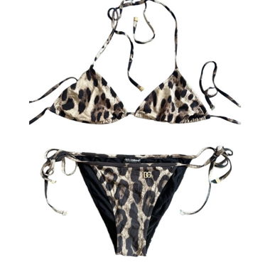 Ensemble de bikini à imprimé léopard