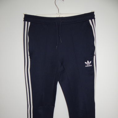 Pantaloni da jogging adidas donna blu navy con strisce bianche