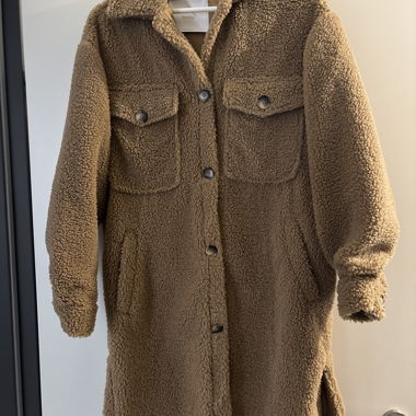 Brown Teddy-Fleece Jacket Bershka