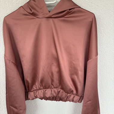 Felpa con cappuccio satinata Bershka taglia M