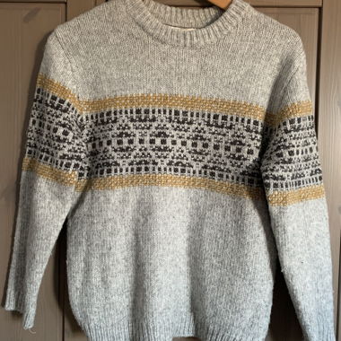Pull en laine gris 