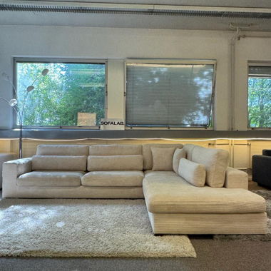 Beige corner sofa by Pfister Johan Jakob