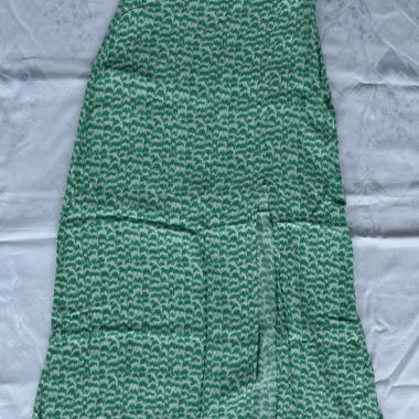 Jupe longue H&M vert à motifs
