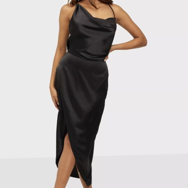Missguided Asymmetric Black Dress