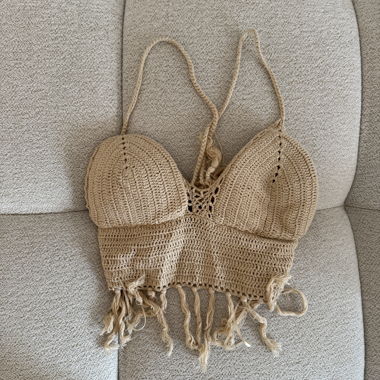 Haut de bikini au crochet