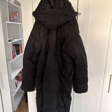 Black Quilted Puffer Coat