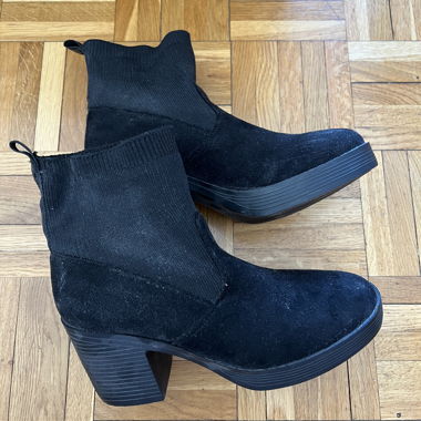 Bottines noires à talon