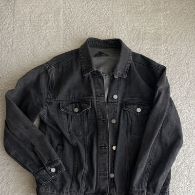 Jeans Jacke Schwarz