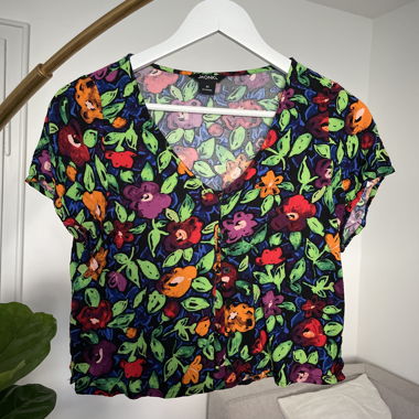 Blouse à fleurs