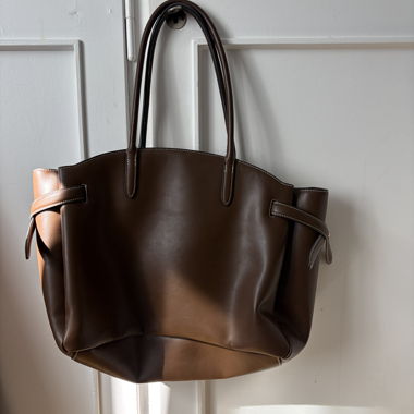 H&M brown shopper tote bag