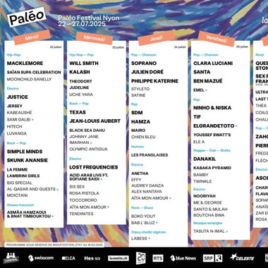 Billet paléo 2025 vendredi, samedi et dimanche 