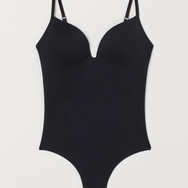 Body nero Zara con spalline