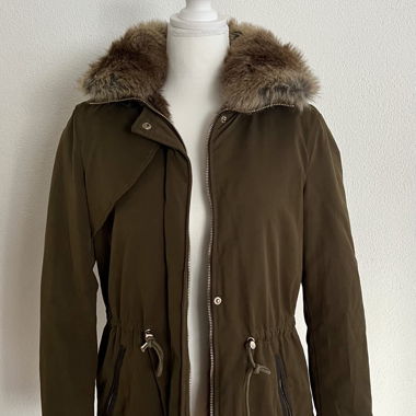 Jacke von Zara (Khaki, Grösse S)