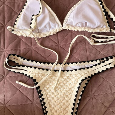 Set bikini triangolo bianco