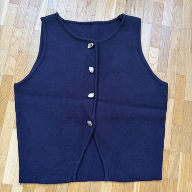 Gilet in maglia senza maniche
