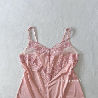 Japanese Pink Nylon Cami (M)