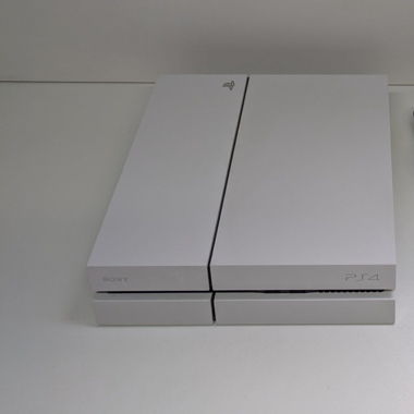 Sony PlayStation 4 weiss mit Controller