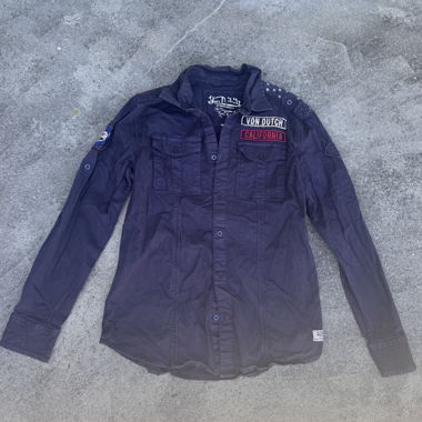 Von Dutch California patch shirt jacket