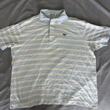 Lacoste polo a righe azzurre