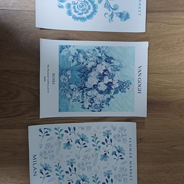 3 posters floraux en lot