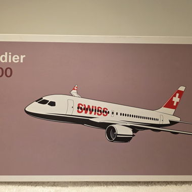SWISS aircraft model – Bombardier CS300