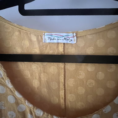 Beige Polka-Dot Dress