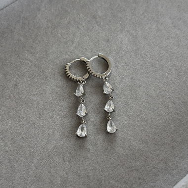 Silver Drop Earrings