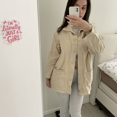 Long denim jacket