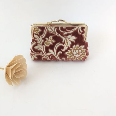 Vintage tapestry clutch bag