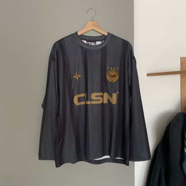 Closnea Langarmtrikot schwarz/grau