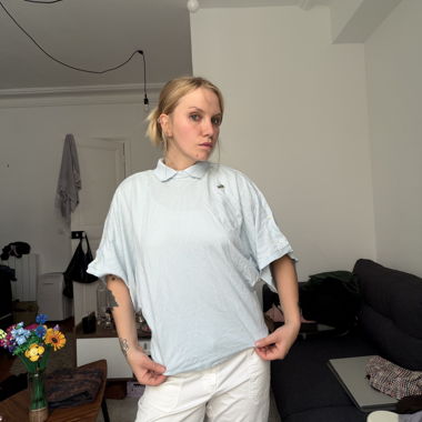 Polo Lacoste bleu clair