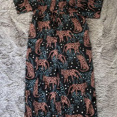 Cat Print Jumpsuit