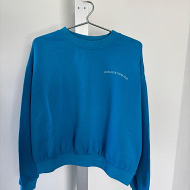 Blue Sweater with Print