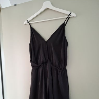 Jumpsuit Seide schwarz