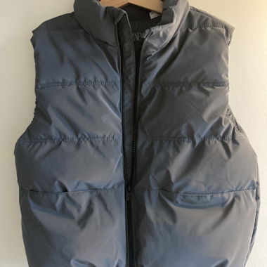 Gilet trapuntato grigio