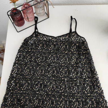 Black Sparkling Top size S