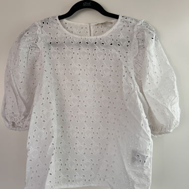 Embroidered White Blouse