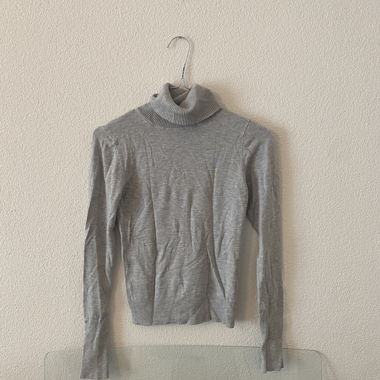 Maglione dolcevita grigio Stradivarius