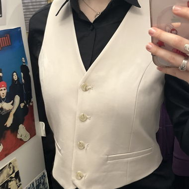Cream/off-white suit top