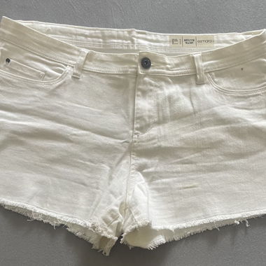 Short in jeans bianco