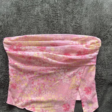 Bandeau rose à fleurs 