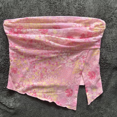 Bandeau rose à fleurs 