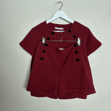 Set di shorts rossi FRENCH