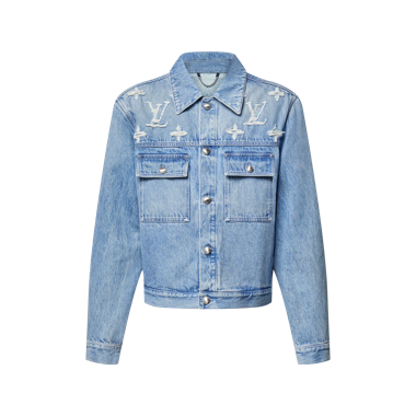 Giacca in jeans ricamata Louis Vuitton