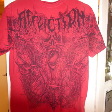 Affliction rotes T-Shirt