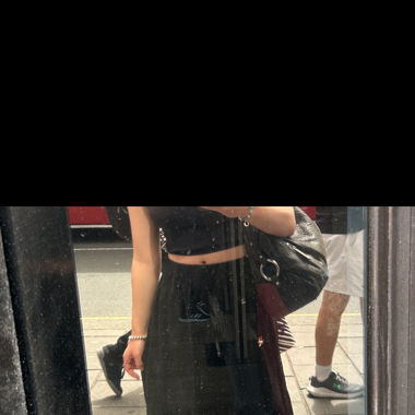 black skirt