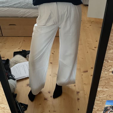 Pantalone bianco crema
